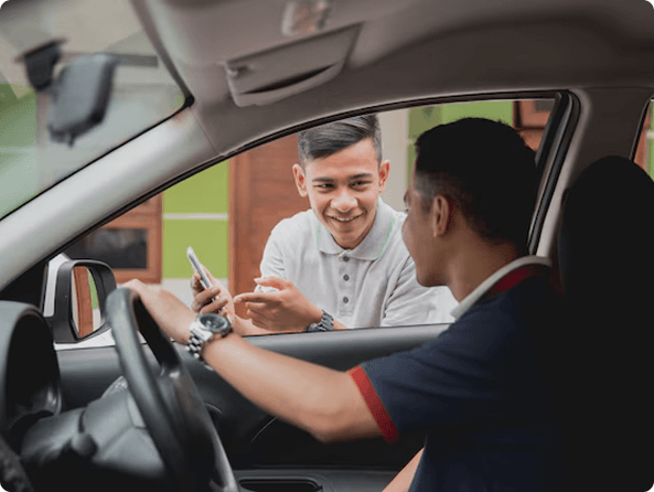 AYRO driver with rider